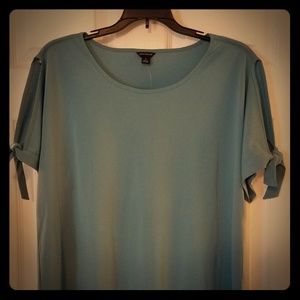 Ann Taylor tie sleeve ss shirt